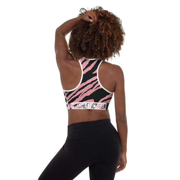 Gepolsterter Zebra Print Sport-BH