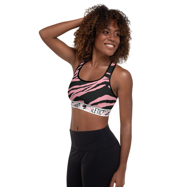 Gepolsterter Zebra Print Sport-BH