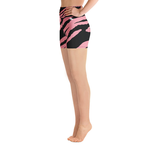 Zebra Print Yoga-Shorts