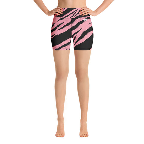 Zebra Print Yoga-Shorts